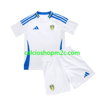 Leeds United Bambino Maglia Prima 2024/2025 Manica Corta